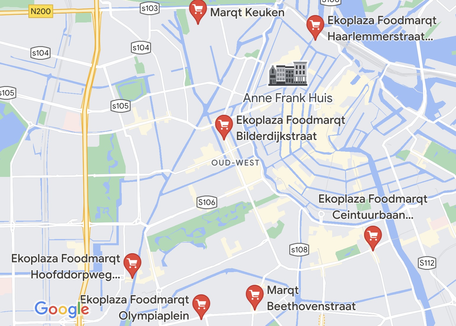 foto locaties supermarkt marqt op google maps